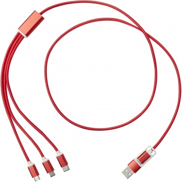 Logotrade advertising product image of: Versatile 5-1 recycled aluminium charging cable