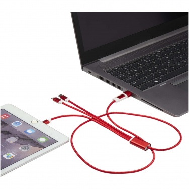 Logotrade promotional item image of: Versatile 5-1 recycled aluminium charging cable