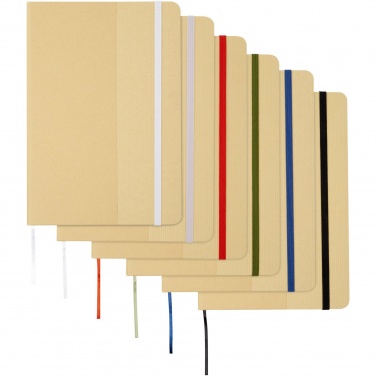 Logo trade business gifts image of: Nelida A5 recycled cardboard hard cover notebook
