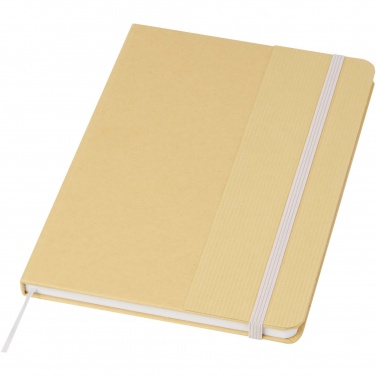 Logotrade promotional gift image of: Nelida A5 recycled cardboard hard cover notebook