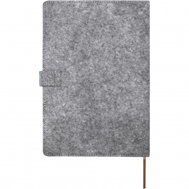 Logo trade promotional giveaways picture of: Viviana A5 recycled felt and cork notebook