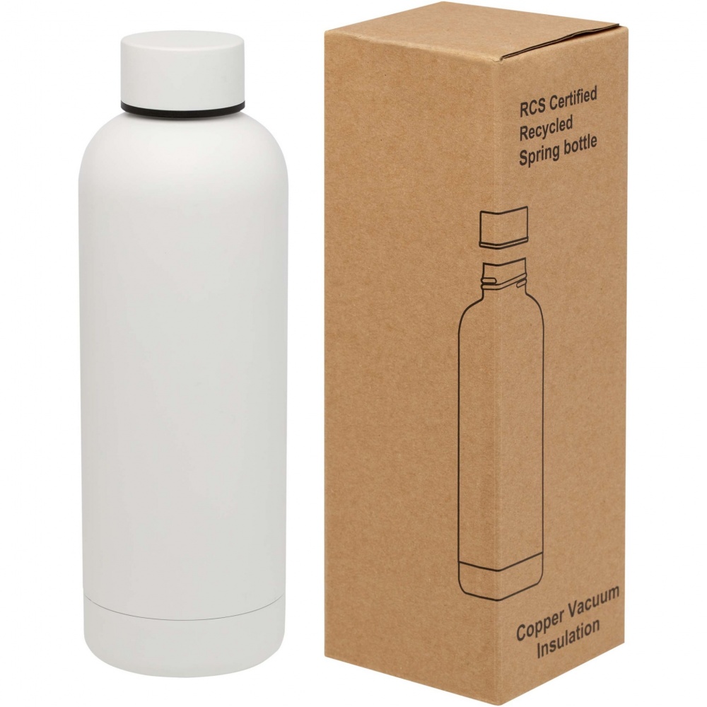 Logo trade promotional gifts image of: Spring 500 ml RCS certified recycled stainless steel copper vacuum insulated bottle