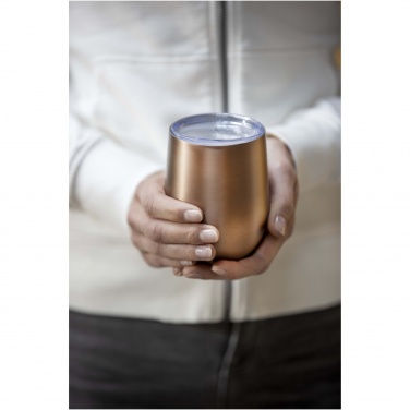 Logo trade promotional gifts picture of: Corzo 350 ml RCS certified recycled stainless steel copper vacuum insulated cup