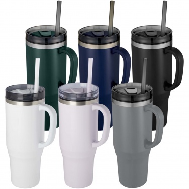 Logo trade promotional giveaway photo of: Melbourne 1200 ml RCS certified insulated tumbler with straw