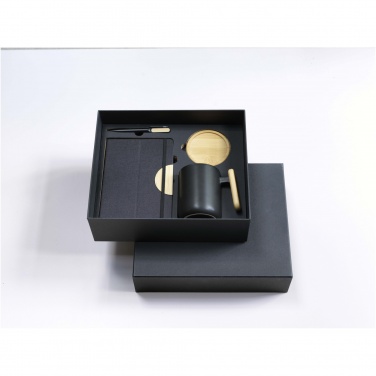 Logo trade promotional giveaways picture of: Laura A5 hard cover notebook and ballpoint pen gift set