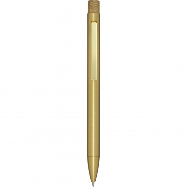 Logo trade promotional gifts picture of: Beatriz recycled brass ballpoint pen