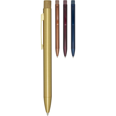 Logotrade advertising product image of: Beatriz recycled brass ballpoint pen