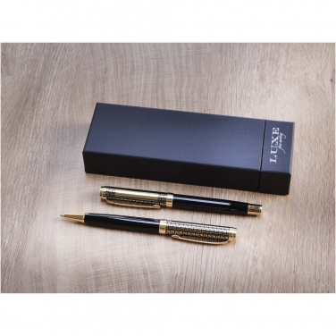 Logo trade promotional giveaways image of: Legato ballpoint and rollerball pen set