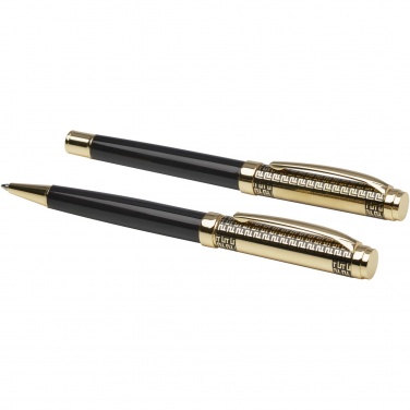 Logo trade promotional giveaways image of: Legato ballpoint and rollerball pen set
