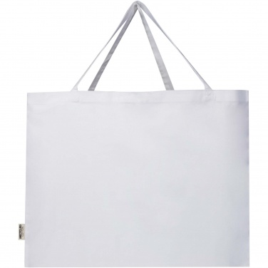 Logo trade corporate gifts image of: Odessa 220 g/m² GRS recycled cotton large tote bag