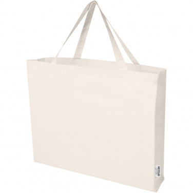 Logo trade business gift photo of: Odessa 220 g/m² GRS recycled cotton large tote bag