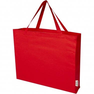 Logo trade advertising product photo of: Odessa 220 g/m² GRS recycled cotton large tote bag