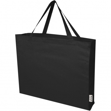 Logo trade business gifts image of: Odessa 220 g/m² GRS recycled cotton large tote bag