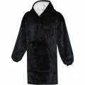 Denali GRS hoodie blanket, Solid black