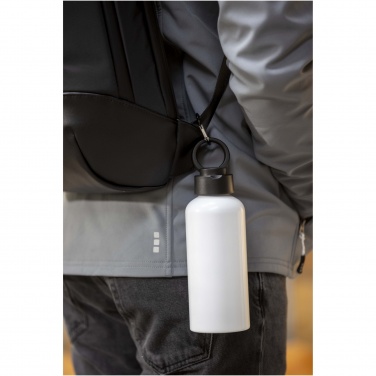 Logo trade promotional gifts picture of: Trinity 600 ml RCS certified recycled aluminium water bottle with RPET lid
