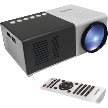 Logo trade promotional giveaways image of: Prixton Cinema mini projector