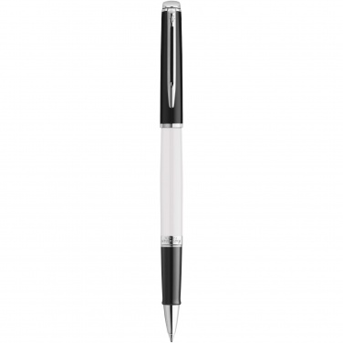 Logo trade promotional merchandise picture of: Hemisphere colour blocking rollerball pen with palladium trim