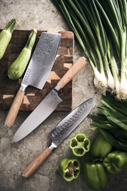 Logo trade promotional giveaways picture of: VINGA Hattasan Damascus Santoku knife
