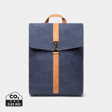 Logo trade promotional product photo of: VINGA Bosler backpack GRS recycled canvas