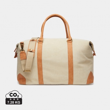 Logo trade corporate gifts picture of: VINGA Bosler RCS recycled canvas weekend bag