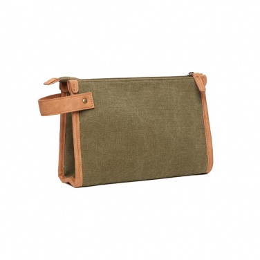 Logo trade advertising products picture of: VINGA Bosler GRS recycled canvas toiletry bag
