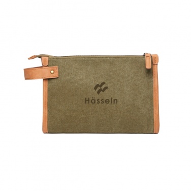 Logotrade advertising product picture of: VINGA Bosler GRS recycled canvas toiletry bag