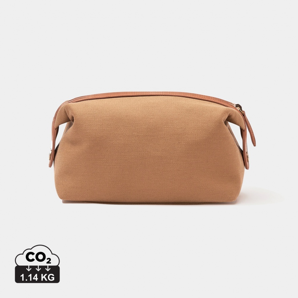 Logo trade advertising products image of: VINGA Sloane toiletry bag RCS recycled polyester