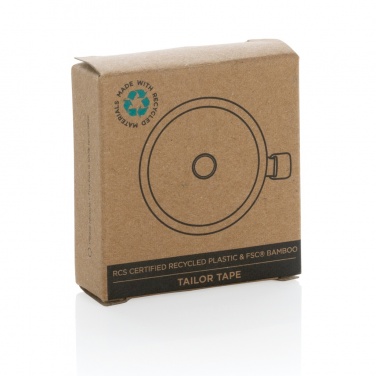 Logotrade promotional item picture of: RCS recycled plastic & bamboo tailor tape