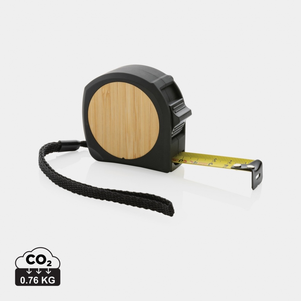 Logotrade advertising product picture of: RCS recycled plastic bamboo tape 5M/19mm
