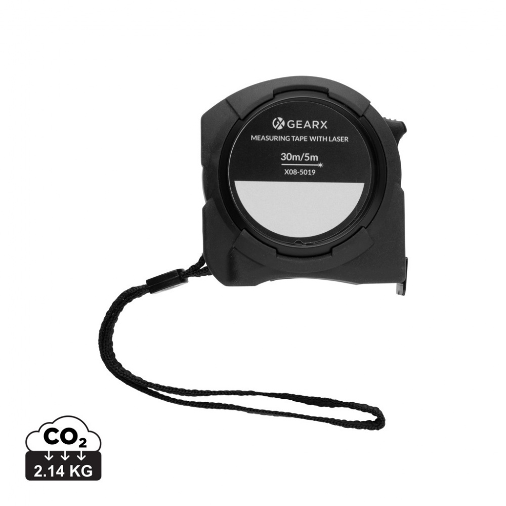 Logo trade promotional giveaway photo of: Gear X measuring 5M tape with 30M laser