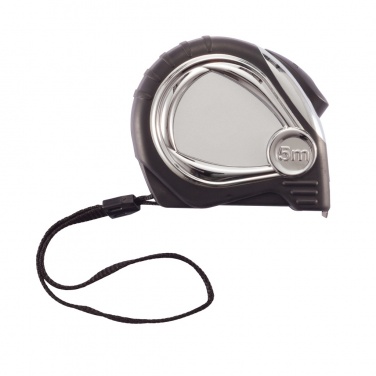 Logo trade promotional products picture of: Chrome plated auto stop tape measure