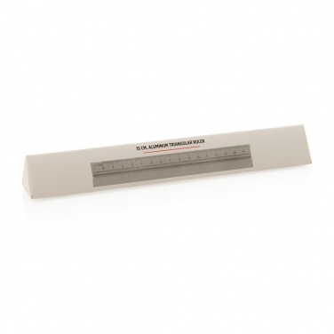 Logotrade advertising product picture of: 15cm. Aluminum triangular ruler