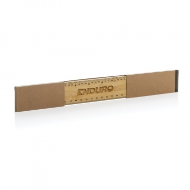 Logotrade business gifts photo of: Timberson extra thick 30cm double sided bamboo ruler
