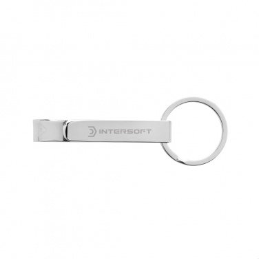 Logotrade promotional gifts photo of: RCS recycled zinc alloy bottle opener keychain