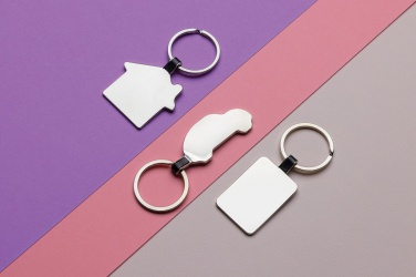 Logotrade advertising product image of: RCS recycled zinc alloy house keyring