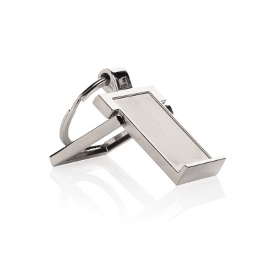 Logotrade promotional giveaways photo of: RSC recycled zinc alloy phone stand keychain