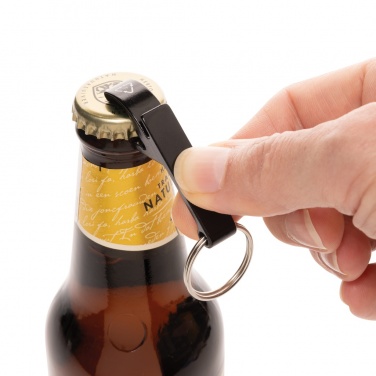 Logo trade promotional items image of: RCS recycled aluminum bottle and can opener