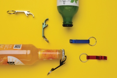 Logo trade promotional items picture of: RCS recycled aluminum bottle and can opener