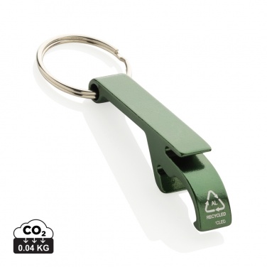Logo trade promotional gift photo of: RCS recycled aluminum bottle and can opener