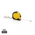 MeasureMate RCS reycled ABS 1 meter tape keychain, yellow