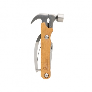 Logo trade business gift photo of: Wooden multi-tool hammer