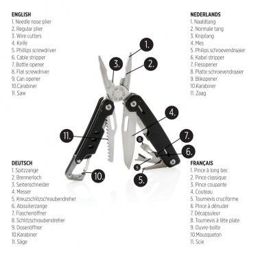 Logotrade promotional item picture of: Solid multitool with carabiner