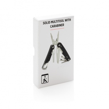 Logo trade promotional merchandise photo of: Solid multitool with carabiner