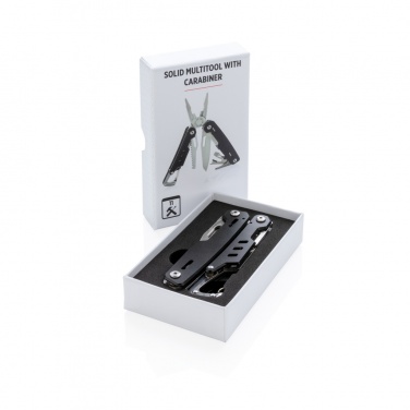 Logo trade promotional gift photo of: Solid multitool with carabiner
