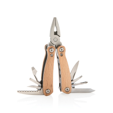 Logo trade promotional merchandise photo of: Wood multitool mini