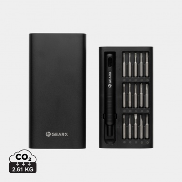 Logo trade business gifts image of: Gear X 31 in 1 precision screwdriver set