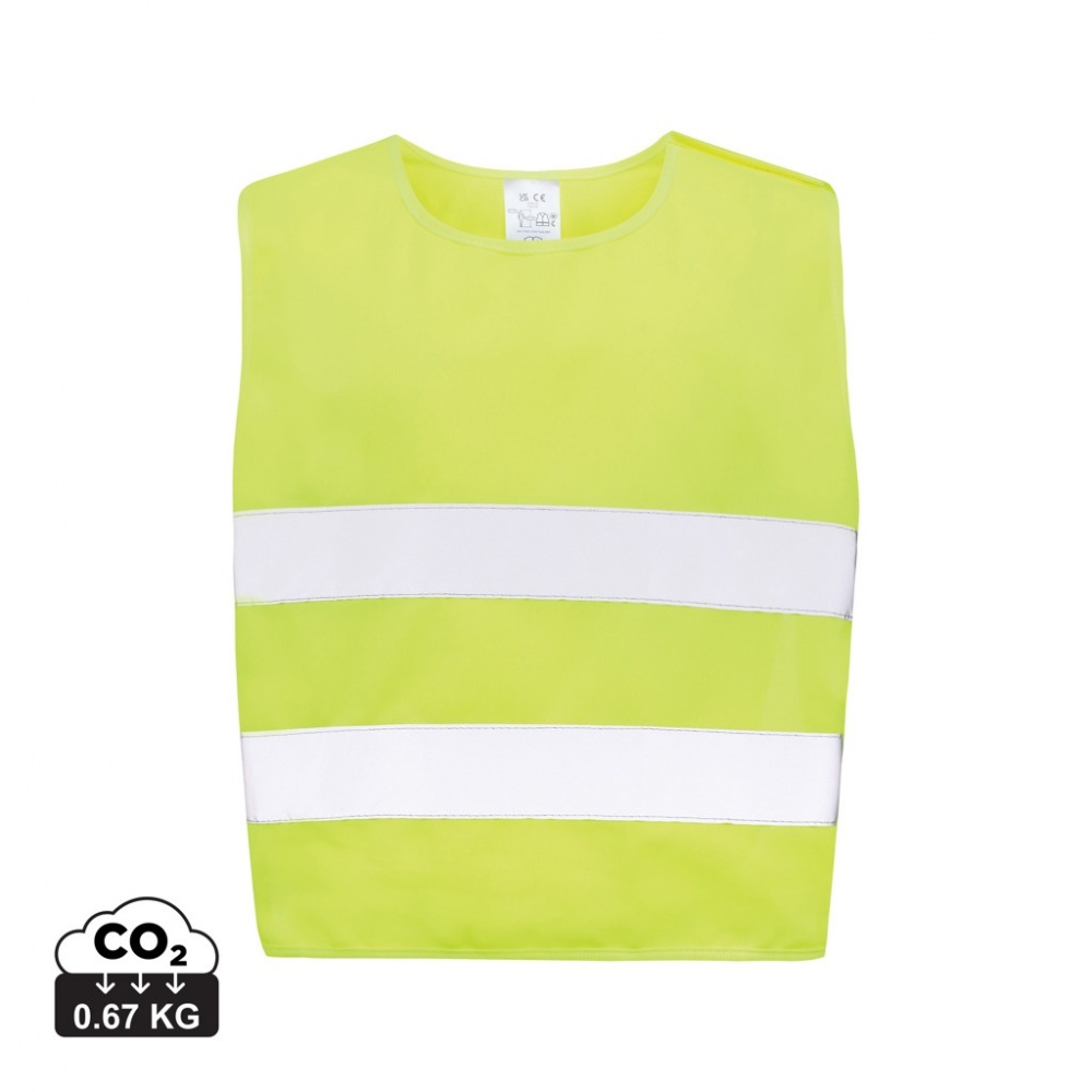 Logotrade promotional merchandise picture of: GRS recycled PET high-visibility safety vest 3-6 years