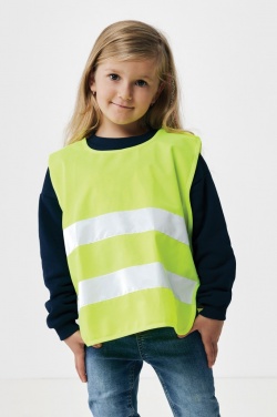 Logo trade promotional product photo of: GRS recycled PET high-visibility safety vest 3-6 years