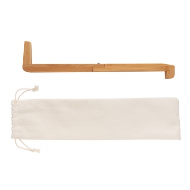 Logo trade advertising product photo of: Bamboo portable laptop stand