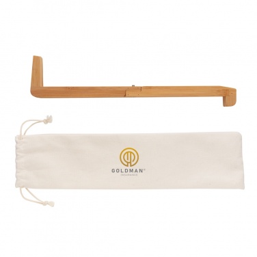 Logo trade corporate gift photo of: Bamboo portable laptop stand